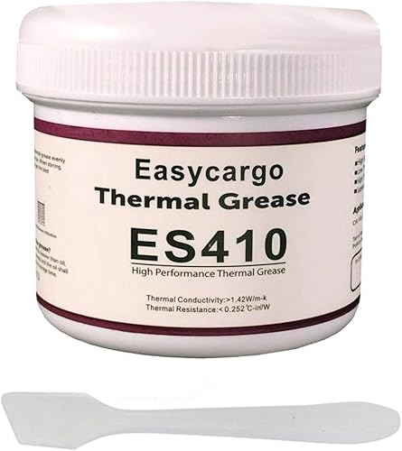 Easycargo Kit de pasta térmica de 7.05 oz, grasa conductora, disipador de calor compuesto de carbono de silicona blanca para enfriar, interfaz