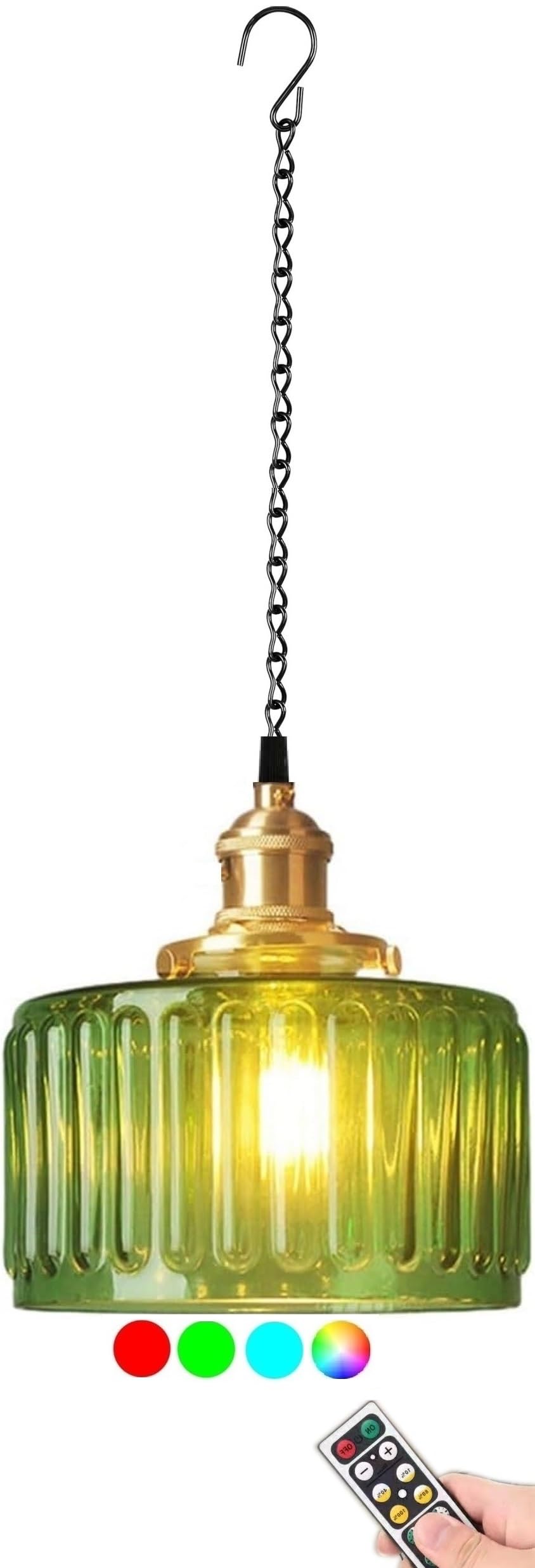 17 Stories Battery Operated Pendant Lights,Modern Industrial Hanging Lights  | Wayfair, image size:844x2472