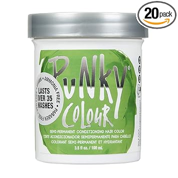 Jerome Russell Punky Semi Permanent Hair Color Conditioning, 100ml - Spring Green (Pack of 1)