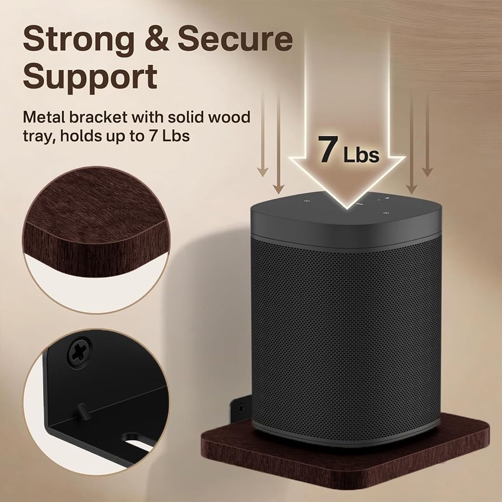 Soporte de pared de barra de sonido de madera de alta calidad para múltiples marcas