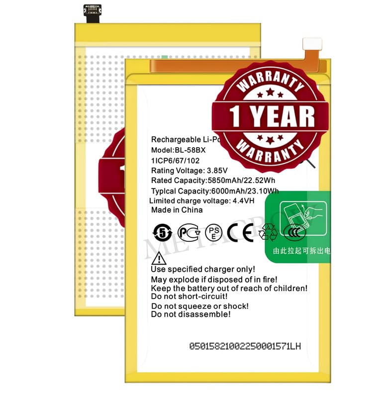 Image of Original BL-58BX Battery Compatible for Infinix Hot 10S - (6000mAh) - 1 Year Warranty CD3