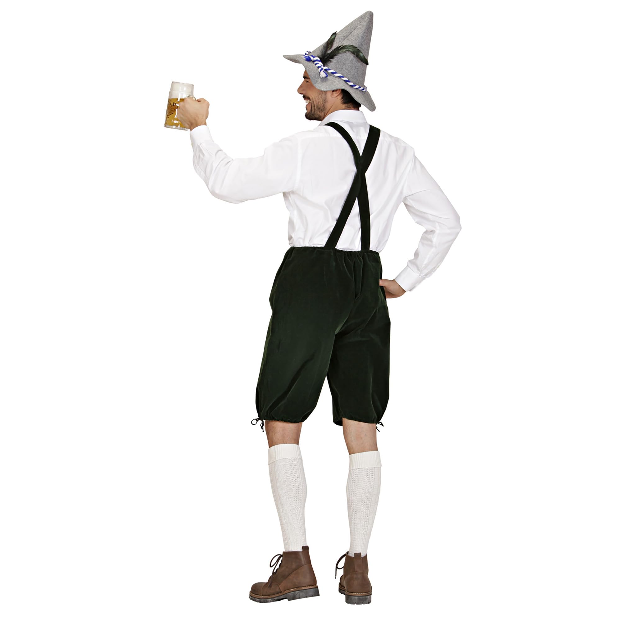 Chemise Bavaroise Widmann – Carreaux Rouge Et Blanc, Manches Longues, Pour Fête De La Bière, Carnaval, Soirée à Thème