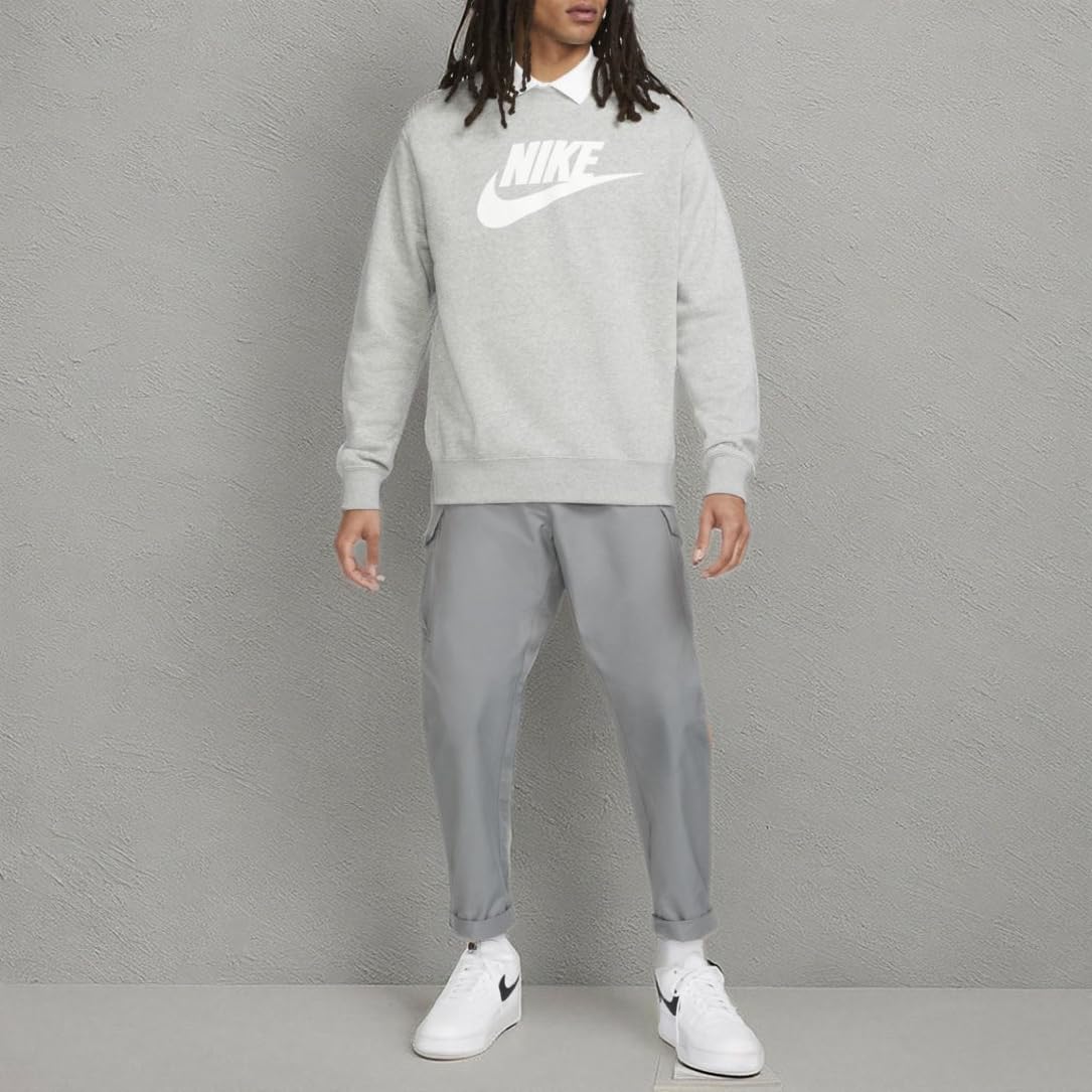 Nike M NSW Club BB Crew Gx Long Sleeve Top Hombre