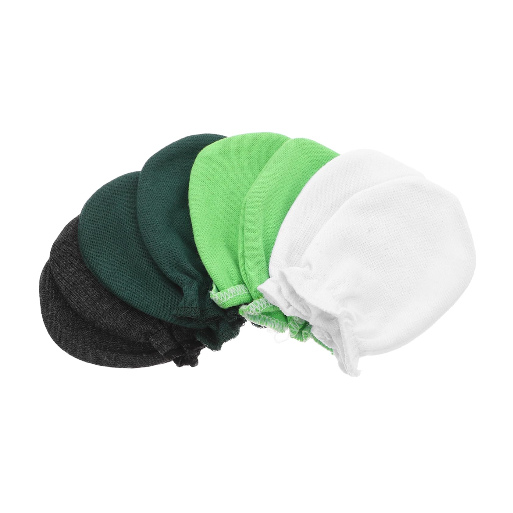 Healeved Newborn Protection Gloves 4 Pairs of Boys and Girls Anti-face Scratching Gloves Natural Cotton Warm Comfortable for