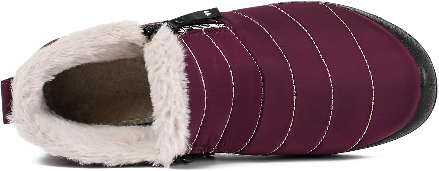 Hxlber Ankle Boots for Women,Warm Fur Lining Comfortable Lightweight Non Slip,Womens Winter Snow Boots for Women - Image 3