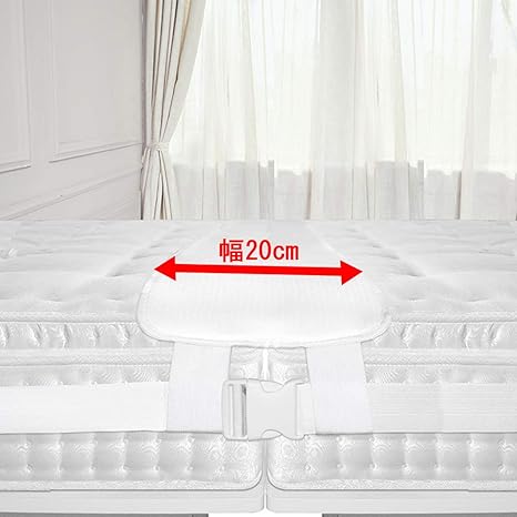 Amazon ベッド すきまパッド マットレスベルト 連結ベルト 隙間パッド幅cm バンド 川の字 マットレス 隙間埋め 固定ベルト 連結 マットレス用隙間パッド ベッド すきま防止 ズレ防止 すきまスペーサー ベッドパッド 敷きパッド オンライン通販