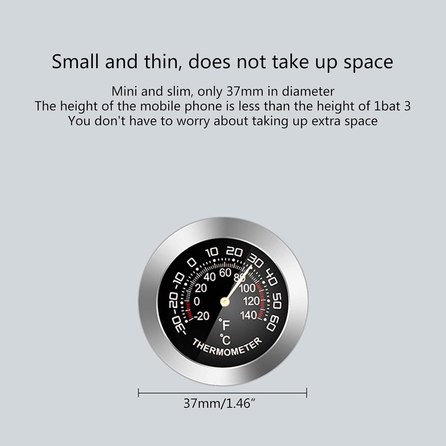 Car Temperature/Humidity Detector Meter Tester-Gauge Dial Type Mini Mechanical Metal Analog Thermometer/Hygrometer Car Temperature/humidity Detector Meter Tester-gauge Detection