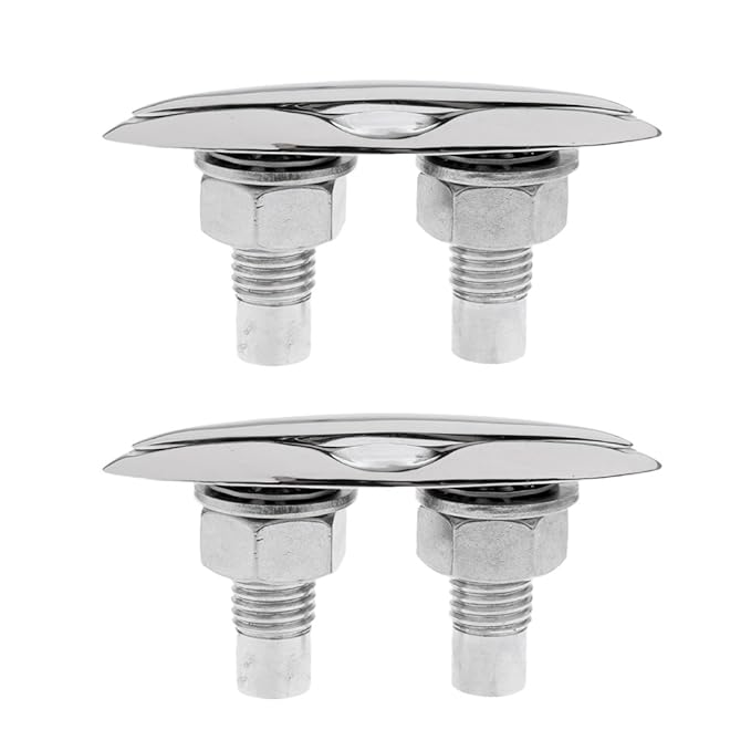 FLAWISH 2 Pieces 5" Marine Boat Pop Up Cleat Pull Up Cleat Dock Anchor Mooring Accessories