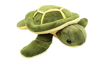 Tortoise Fur Cloth Soft Toy Turtle, 30cm (Green & Yellow)