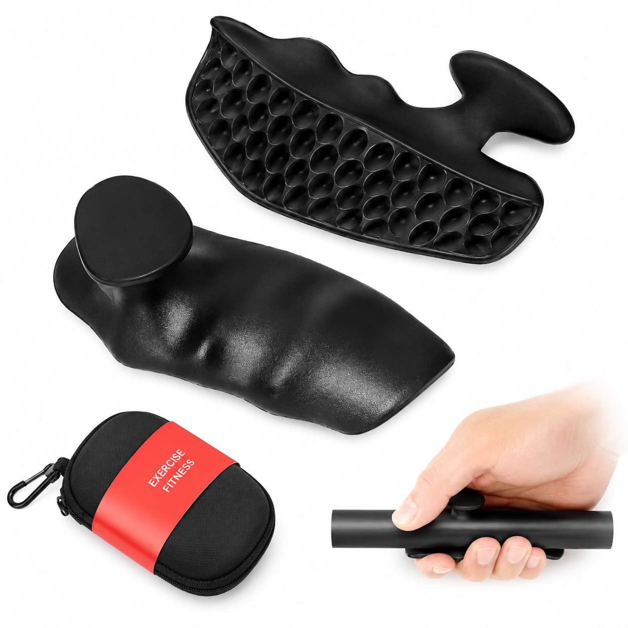 Premium Silicone Gym Grip Pads for Weight Lifting | Anti-Slip Palm Protectors for Dumbbells, Barbells & Crossfit | Workout Hand Grips with Carry Case-picture-20