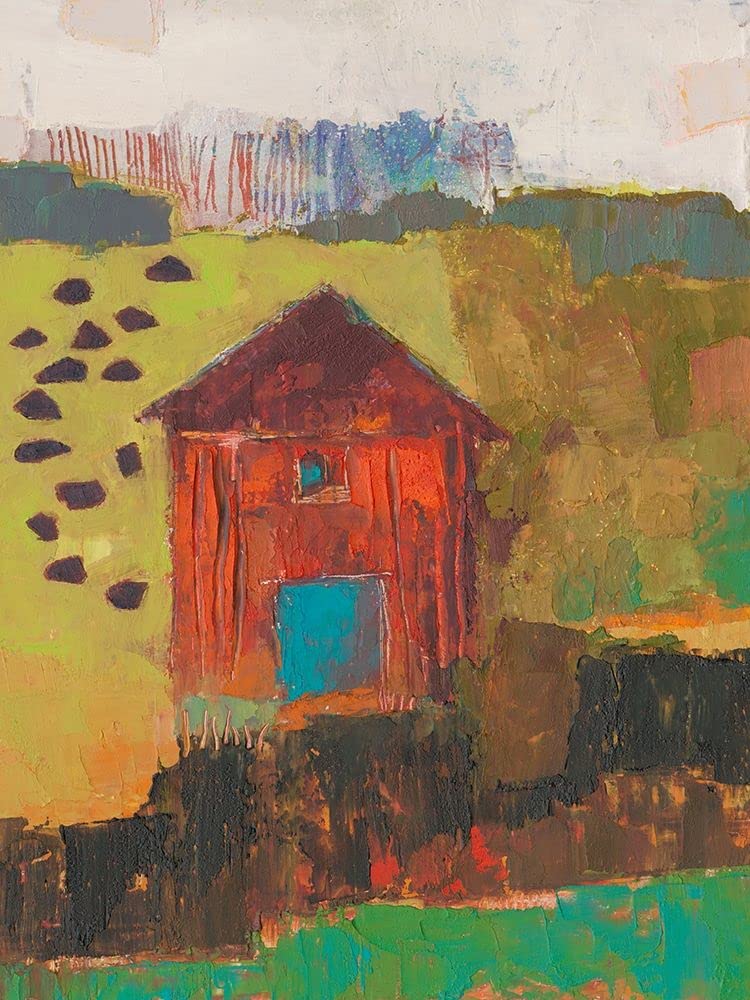Darlington Barn plakat wydruk - Sue Jachimiec (18 x 24)