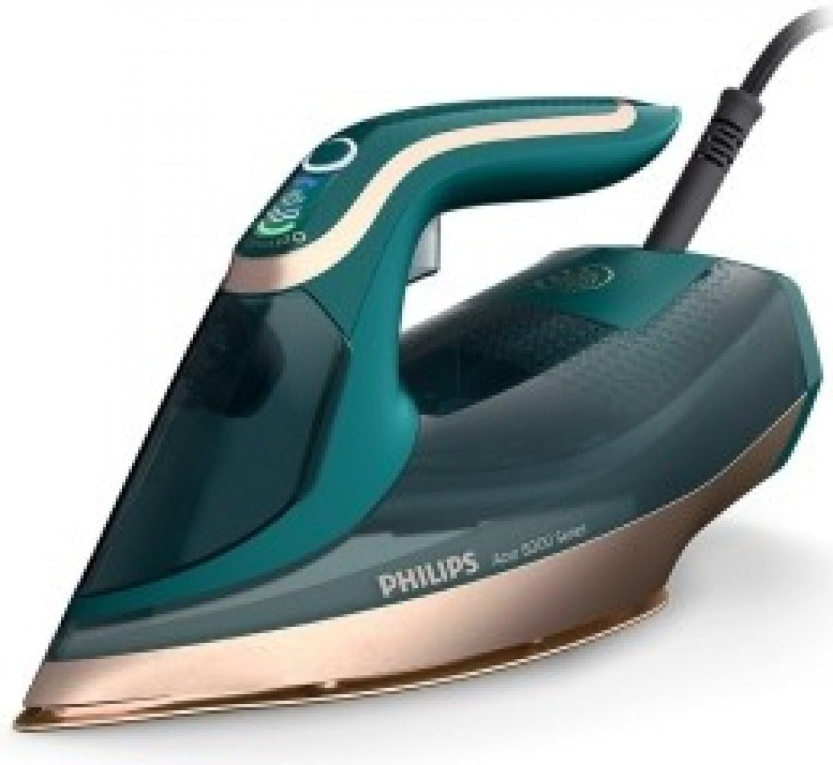 Versuni Philips Domestic Appliances Azur 8000 Series Steam Iron - 70 G/min Continuous Steam, 240 g Turbo Steam Gain, 3000 W Power, OptimalTemp Technology, Opal Green (DST8030/70), Green Opal