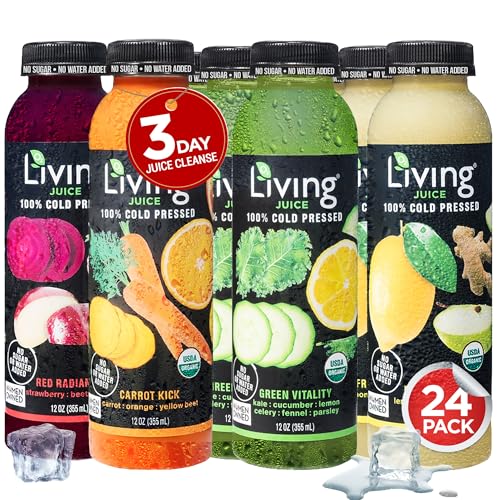 O2 Living Juice 3-Day Organic Juice Cleanse Pack