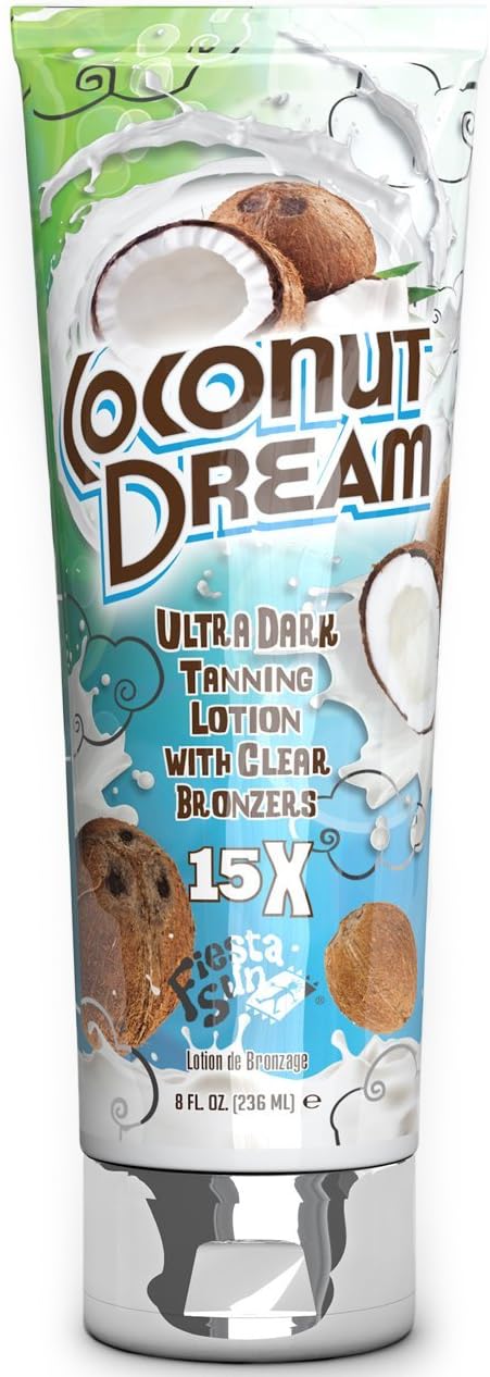 Coconut Dream Ultra Dark Tanning with Clear Bronzers, 8 oz.