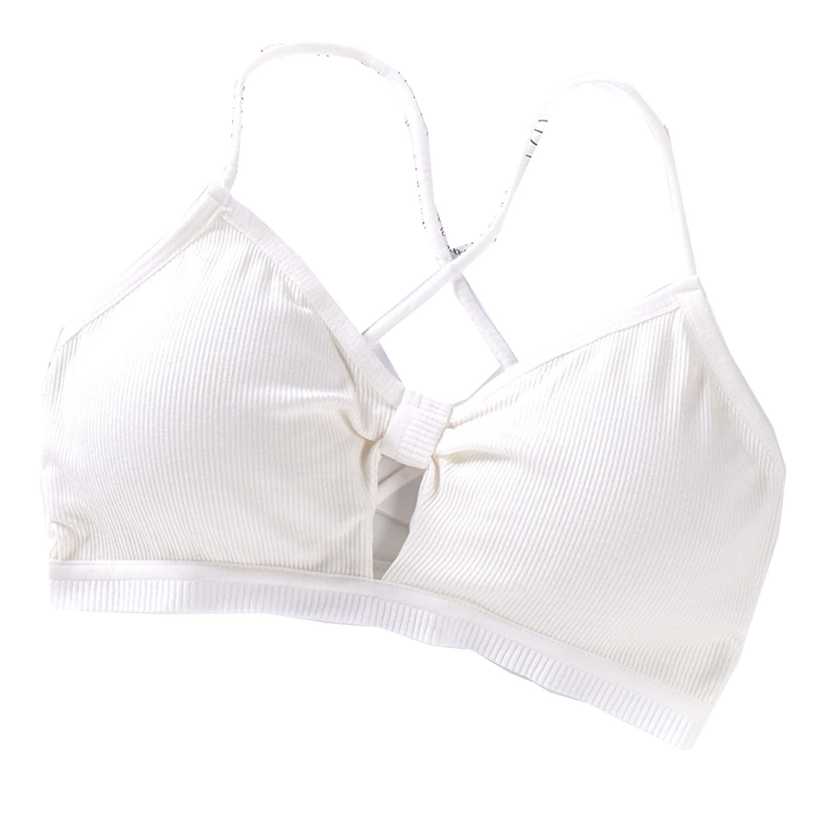 ZEPOOW Bra Sexy beautiful back bra sexy underwear seamless soft bra women wireless push bra comfortable underwear (Color : Hortel�, Size : 40-67.5kg)