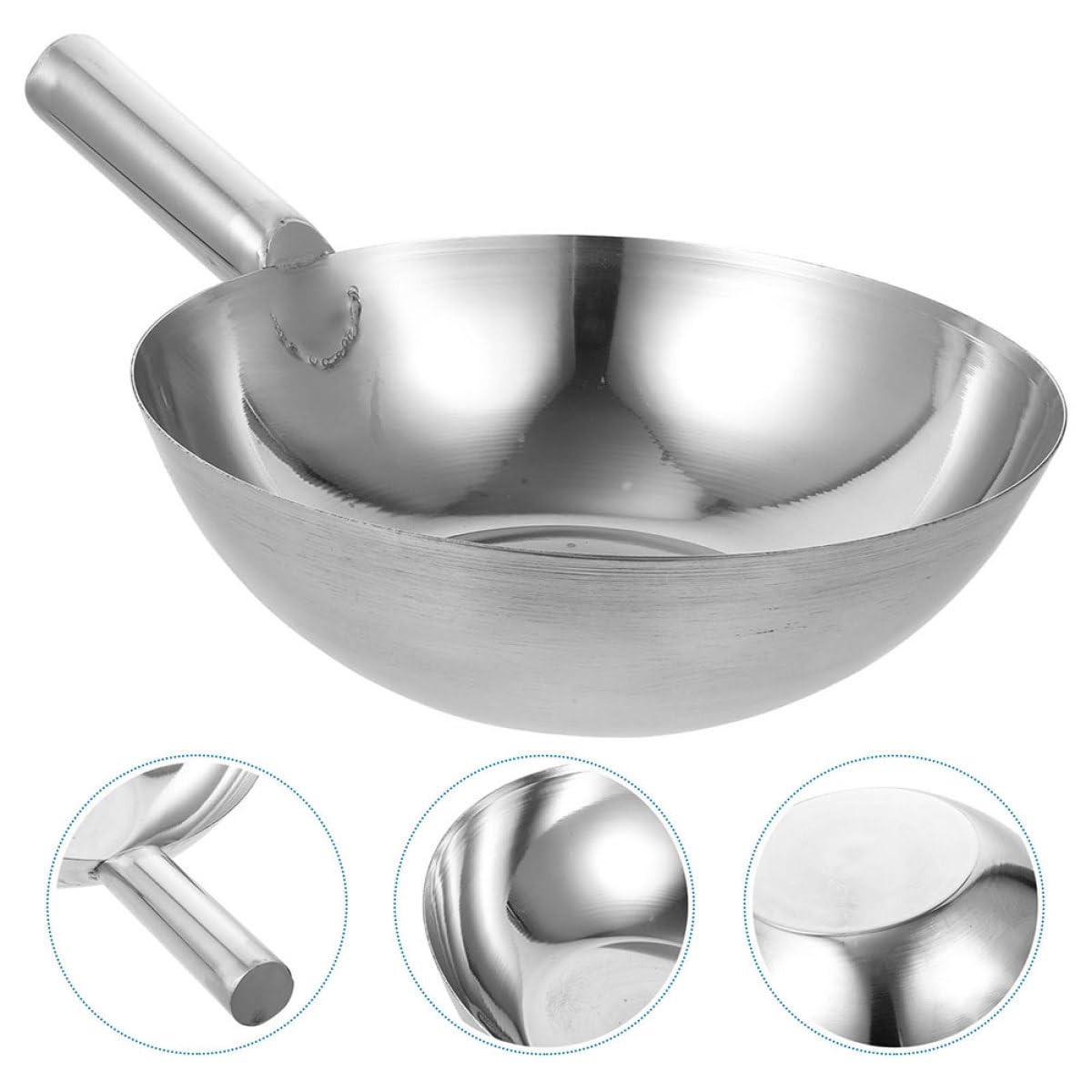 Louche à Eau Cuillère Multifonction Robuste en Acier Inoxydable Épais Long Manche Cuisine, Salle de Bain et Jardin