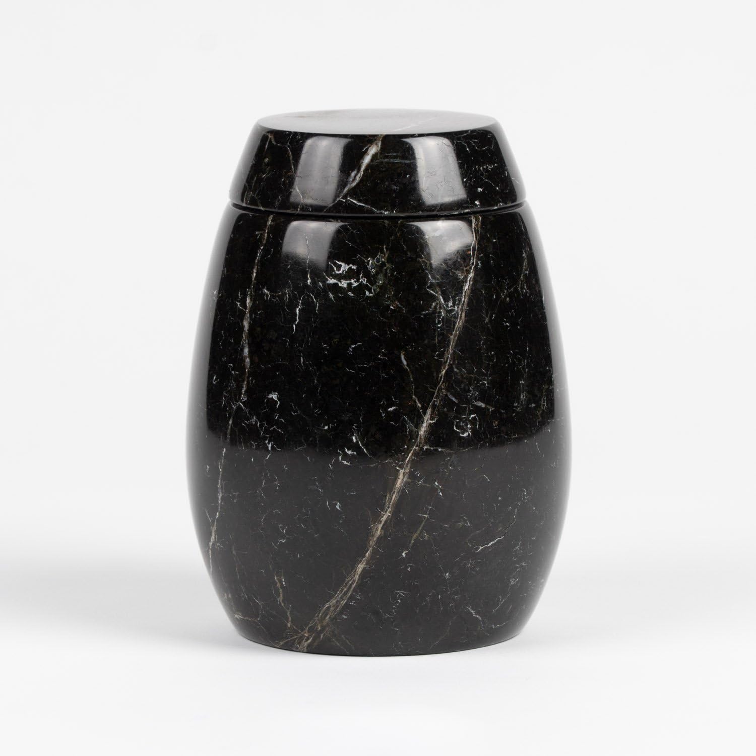 Naturstein Urn Middel 750 ml Marmor Schwarz