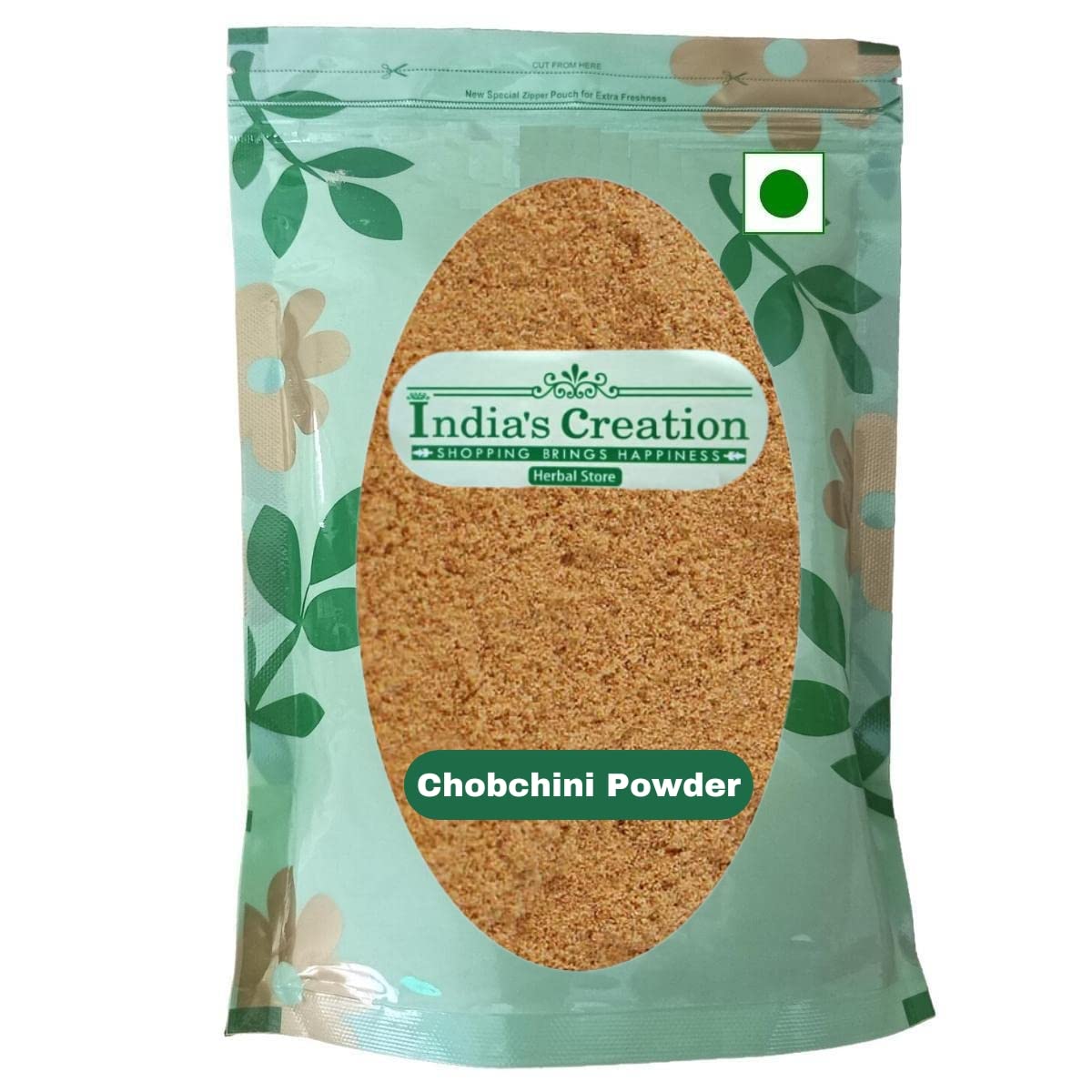 India's Creation Chobchini Root Powder-Smilax Glabra-Raw Herbs-Chopchini-China Root-Jadi Booti-Single Herbs (100 Gram)