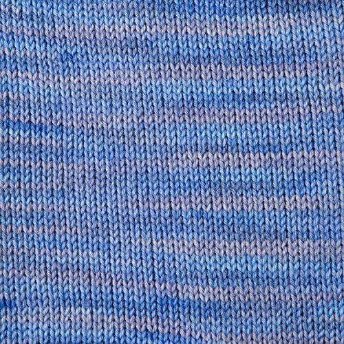 Image of Knit Picks Stroll Blue Merino Wool Fingering Sock Weight Yarn | 100g hank of hand dyed yarn for knitting in Manatee Tonal color, machine washable.
