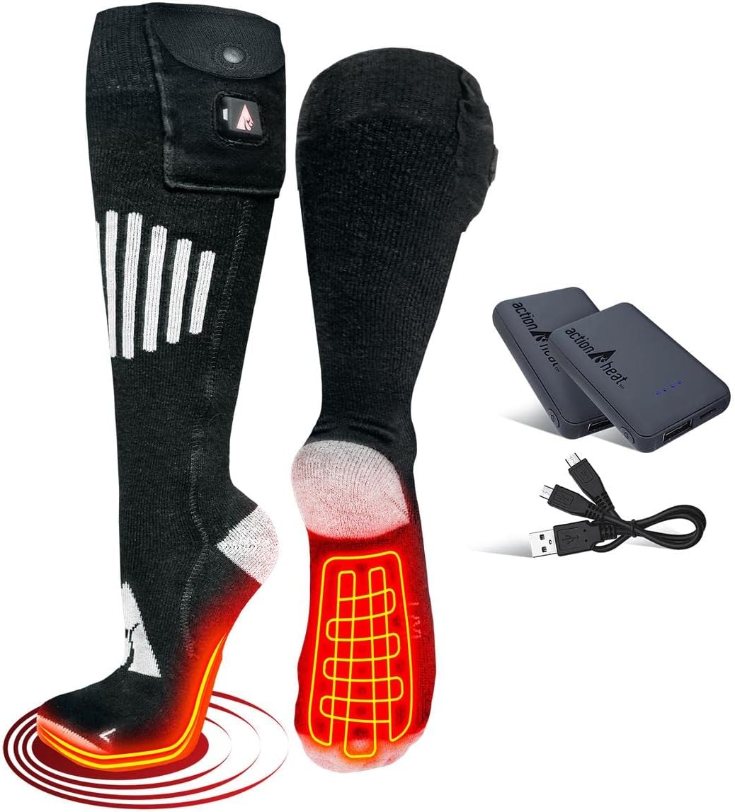 ActionHeat 5V Cotton Battery Heated Socks
