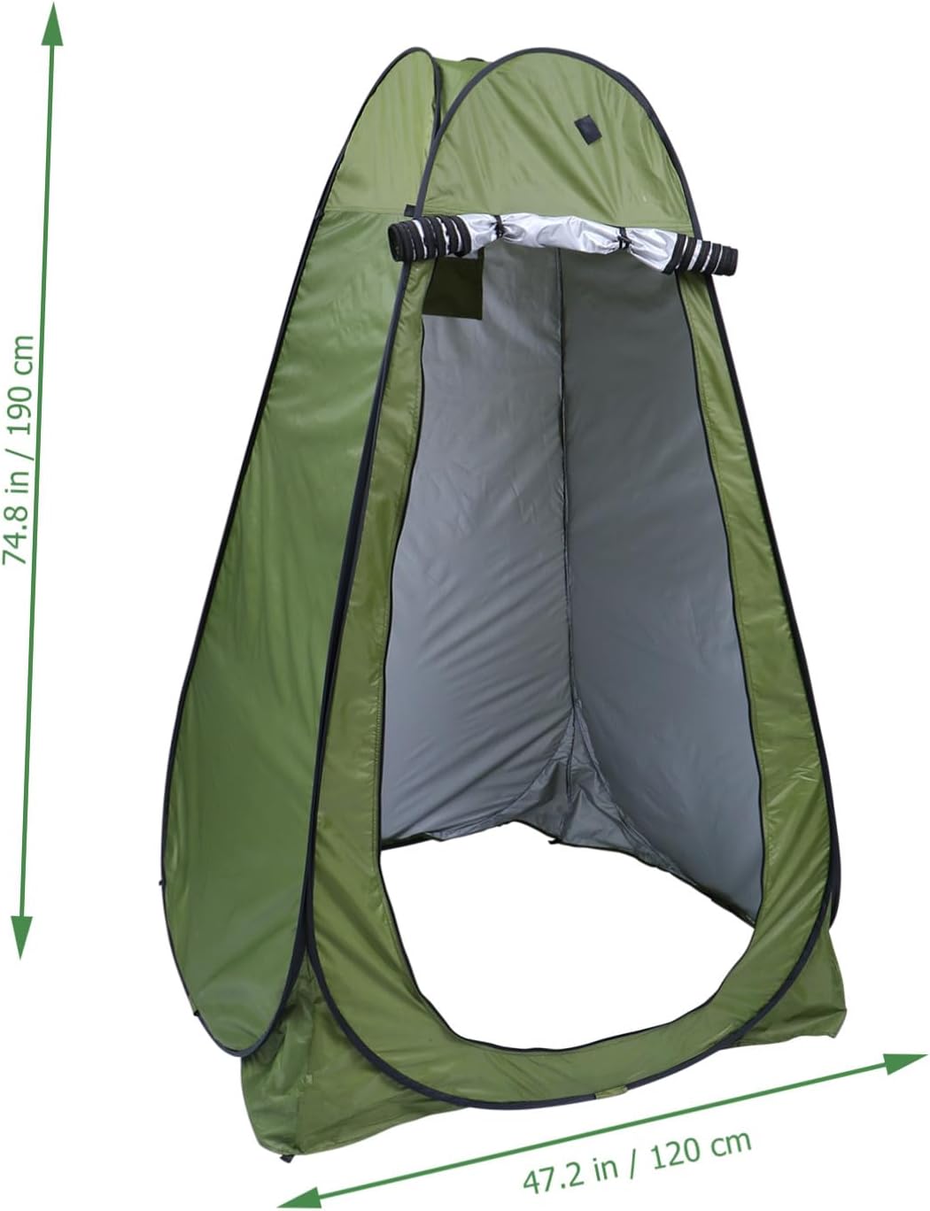 Automatic Pop-up Camping Tent Portable Dressing Shower Toilet Tent with Windproof Space and Carry Bag for Outdoor Hiking