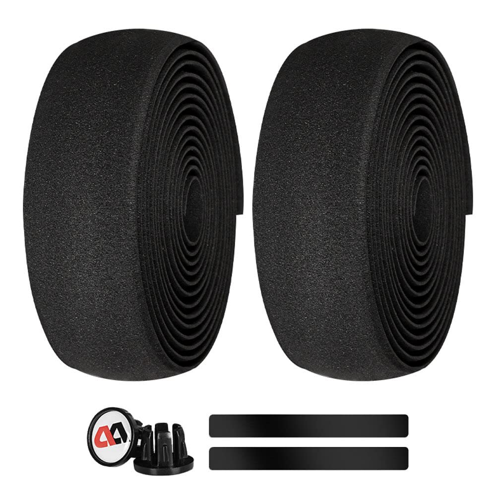 Fawoonu Bicycle Bar Grips Handlebar Straps Road Bicycle Bar Grips Wraps Tape Bike Handlebar Tape EVA Shock Absorption -slip Handlebar Tape Generic