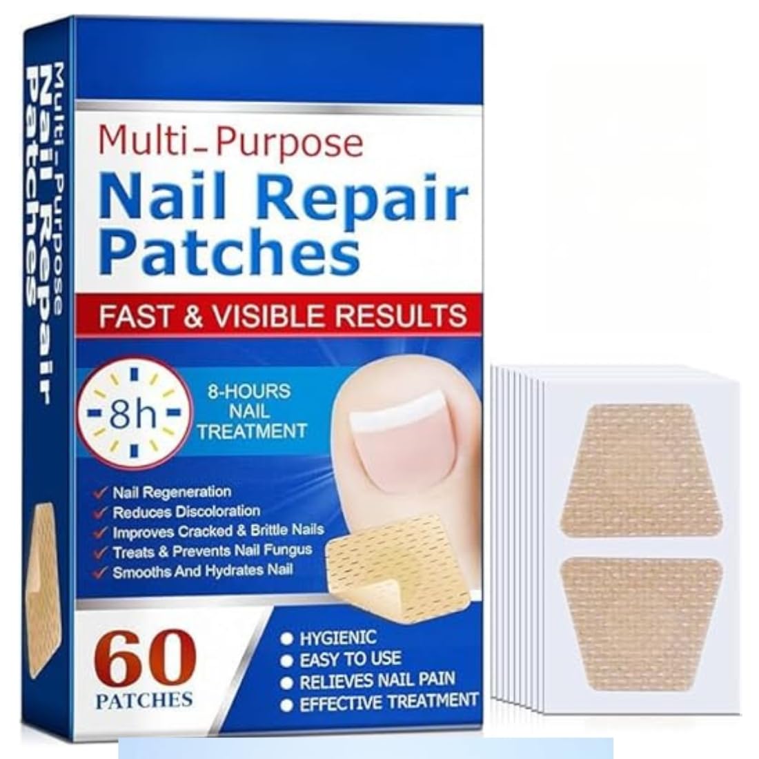 Digital Shoppy Nail Repair Patch For Strong And Durable Care 60 PIECES