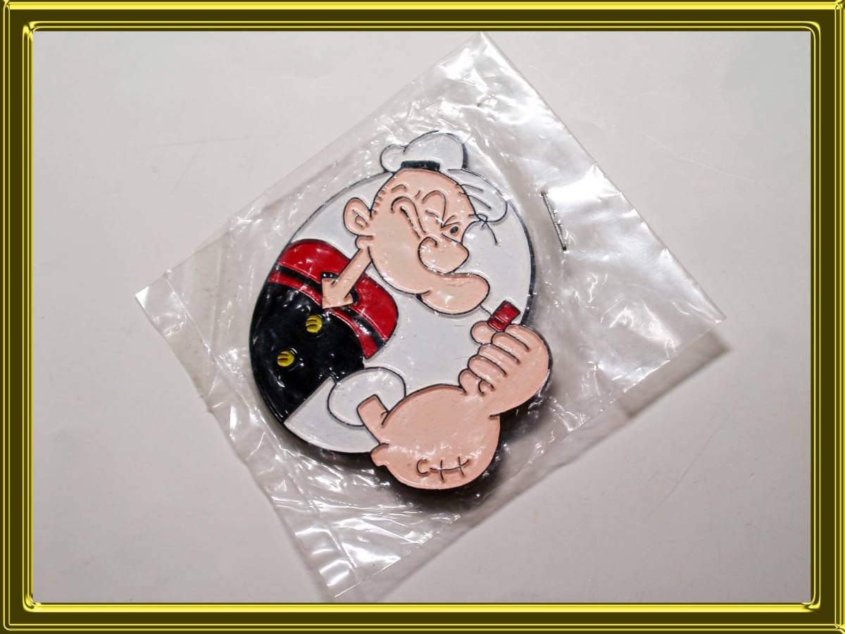 ポパイ（POPEYE）　缶　ペン立てか灰皿 Amazon | ポパイ バッジ/ピンズ/POPEYE/鉄腕ポパイ/水兵34歳/船乗り