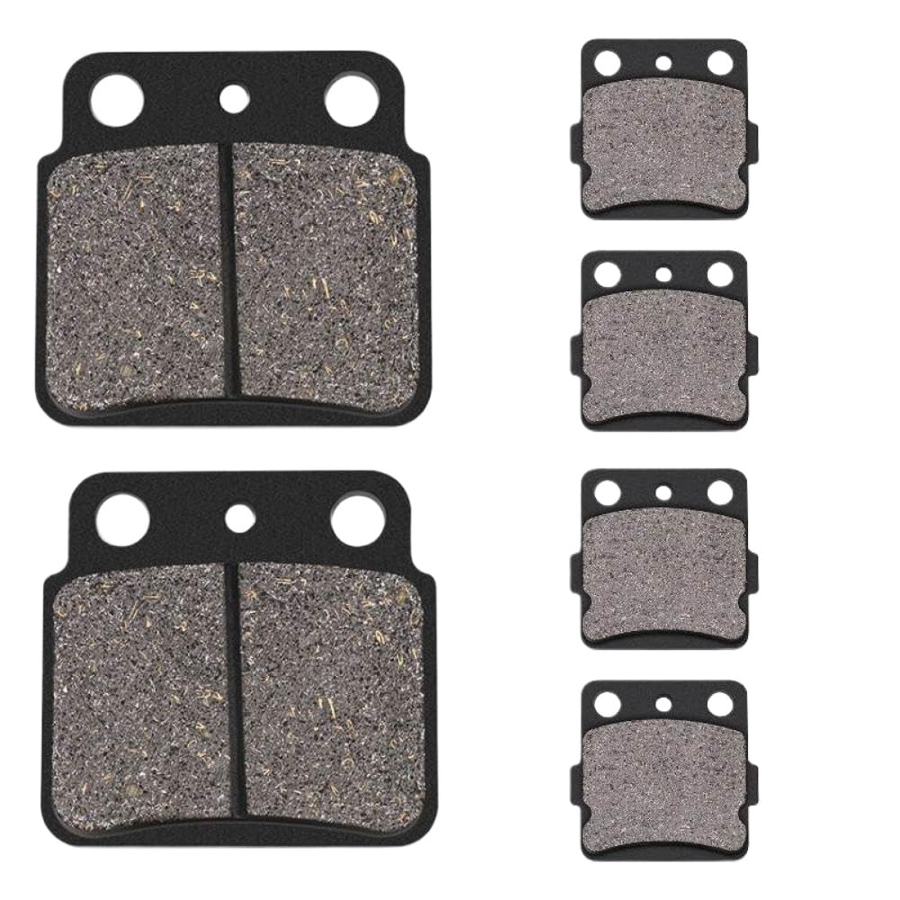 Pastillas de Freno Delanteras y Traseras Compatibles con Suzuki LT-Z400 K Z L Quadsport 2003 2004 2005 2006 2007 2008 2009 2010 2011 2012 2013 2014(3 Pair)