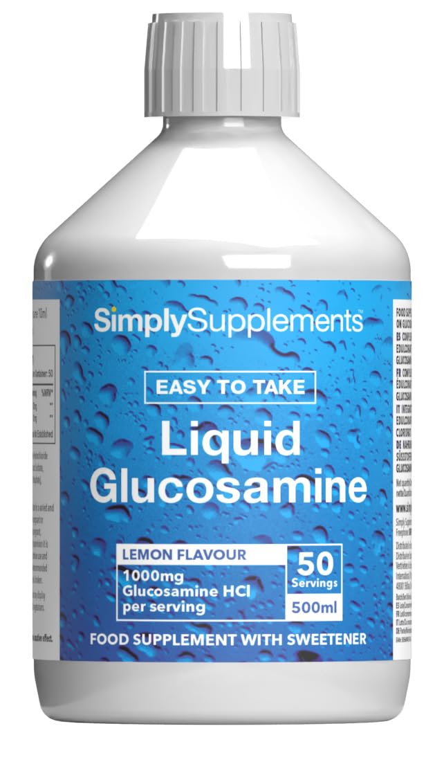 Glucosamine Liquid Formula | Fast-Acting & Easy to Take | Natural Lemon Flavour | 50 Servings = 50 Days' Supply | 1000mg Glucosamine HCl Strength | Manufactured in The UK to GMP Standards