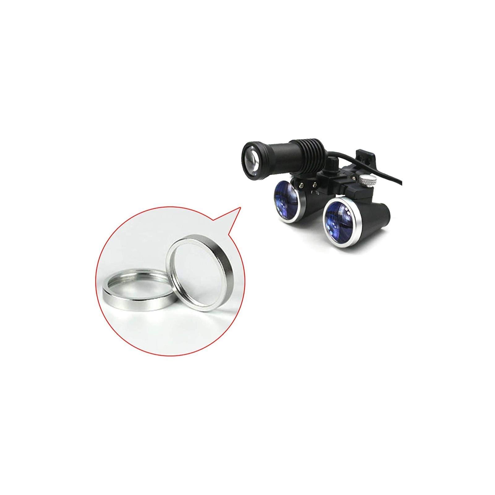 Lupas con Montura para La Cabeza, Lupas con Luz Led, Lupa Binocular con Foco, Gafas con Luz para Eryloupe,