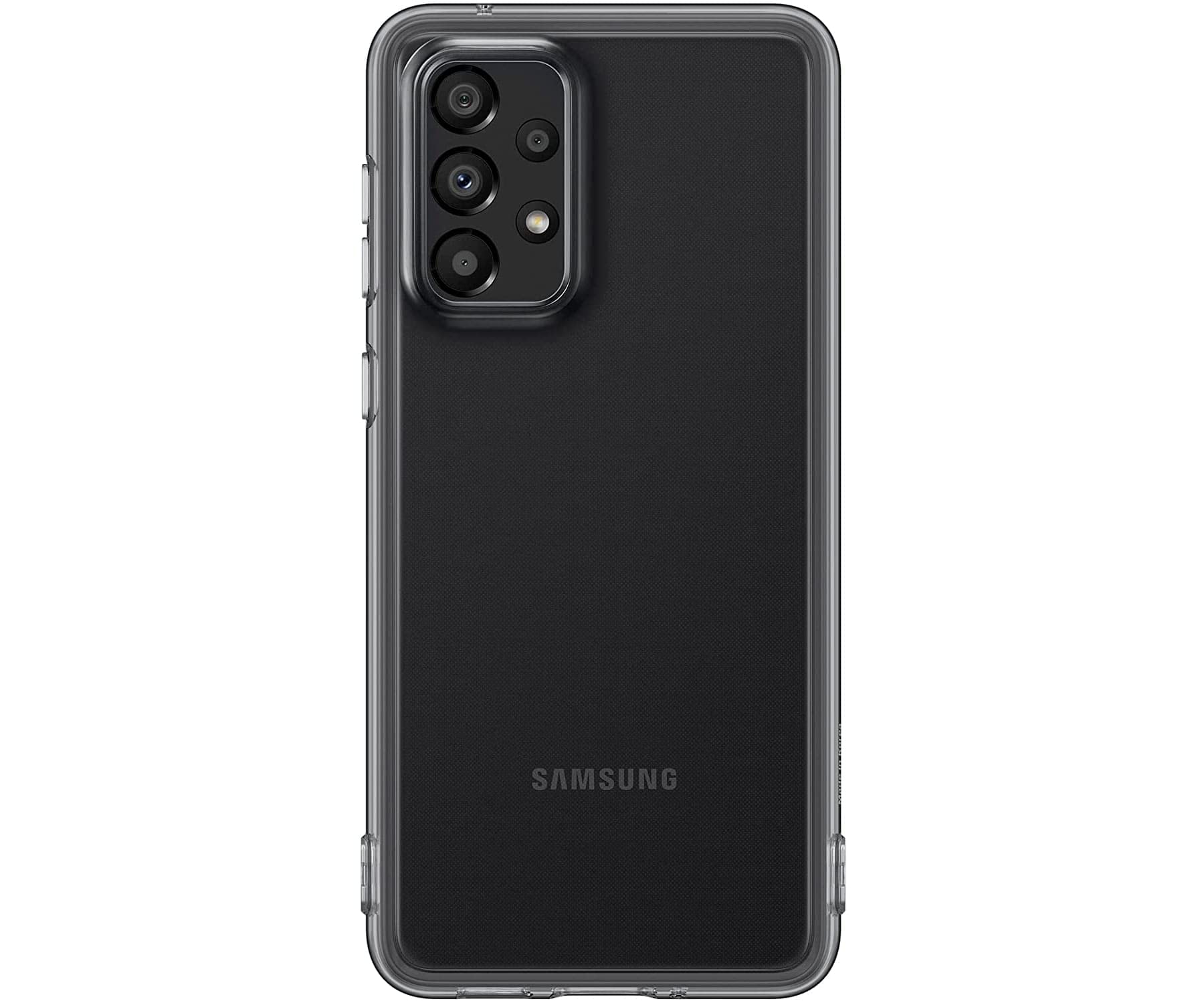 SAMSUNG Galaxy A33 (5G) Soft Clear Cover Negro EF-​QA336TBEGWW