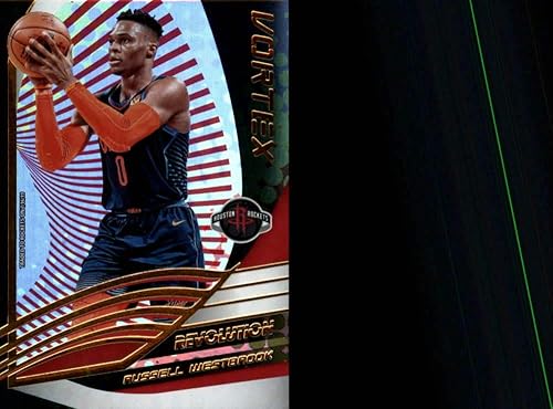 2019-20 Panini Revolution Vortex Basketball #23 Russell Westbrook Houston Rockets Official NBA Trading Card (Scan Streaks are NOT on the card)