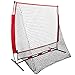 ZenStyle 5' x 5' Baseball Practice Net Hitting & Pitching Net with Bow Frame, Carry Bag, Great for All Skill Levels Training