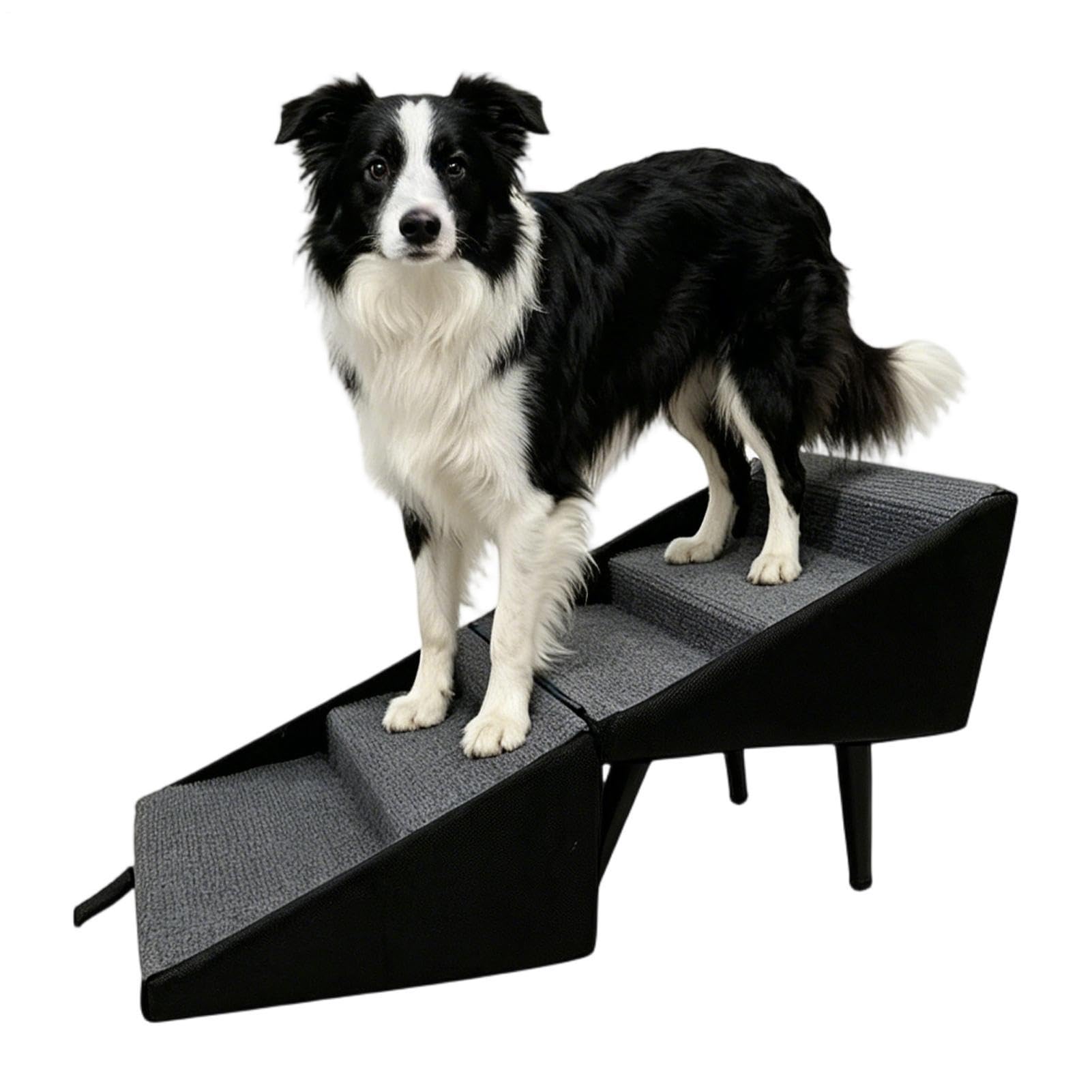 Scalini stabili per animali domestici, comodino pieghevole portatile, 62 x 37 x 32 cm, dispositivo con presa sicura, accessorio per la casa per famiglie appassionati di vita routine quotidiana interni