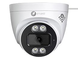 xmartO Indoor Wireless Camera for Home Security, 2K HD Dome Security Camera with 5G Dual Band WiFi 6, 2-Way Audio, SD Card Slot, IR and Color Night Vision, 24/7 Surveillance Camera, No Monthly Fee
