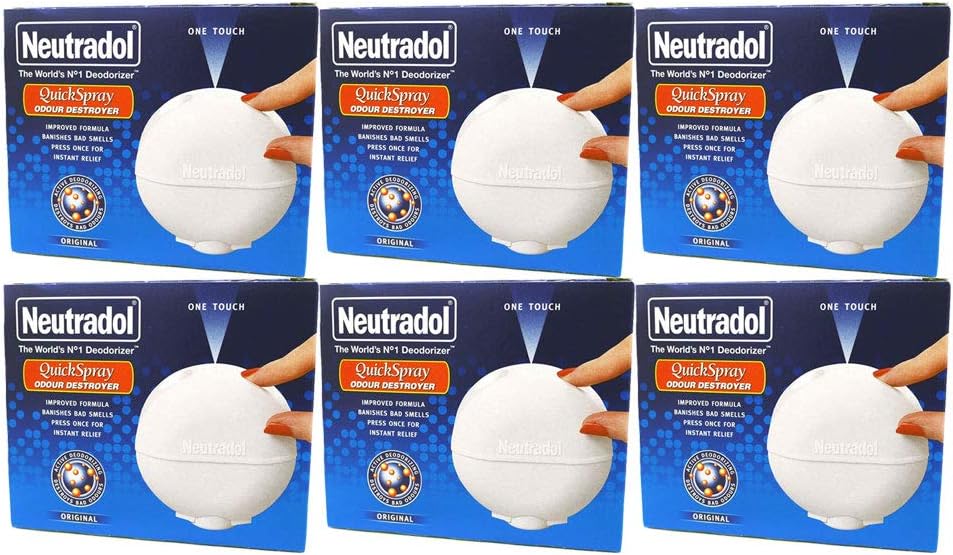 Neutradol Original Quick Spray One Touch Effective Odour Destroyer 50ml (6 Pack) Amazon.co.uk
