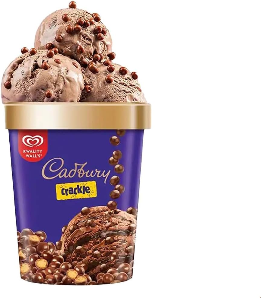Kwality Wall's Cadbury Crackle Frozen Dessert Tub, 700ml