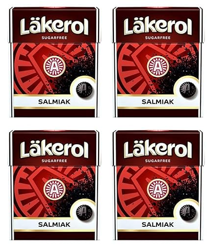 Cloetta Lakerol Salmiak Pastilles 4 Box of 25g