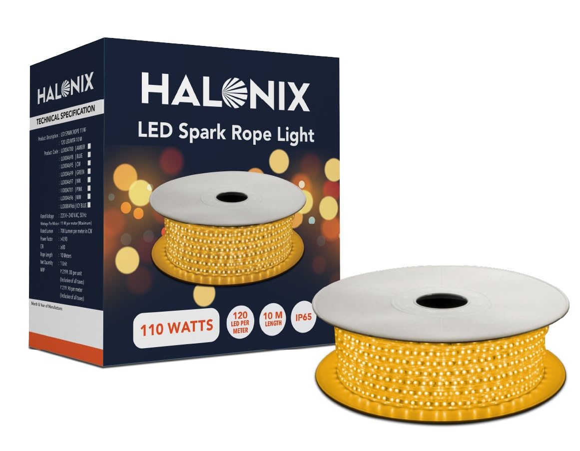 Halonix Rope Lights - 3 Pack, 10m Warm White -18 Halonix Rope Lights - 3 Pack, 10m Warm White -18