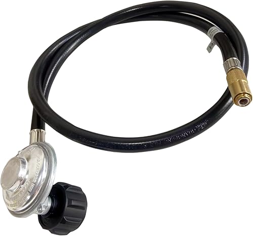 Miniatura 6 de MCAMPAS 5471 Manguera adaptadora de propano y regulador para Blackstone interruptor de plancha de 17 pulgadas y 22 pulgadas a tanque de 20 libras,
