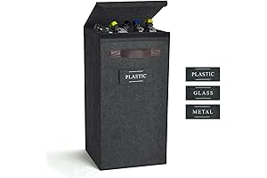 Recycle Bins for Kitchen Indoor - 13 Gallon Kitchen Recycling Bin Grey