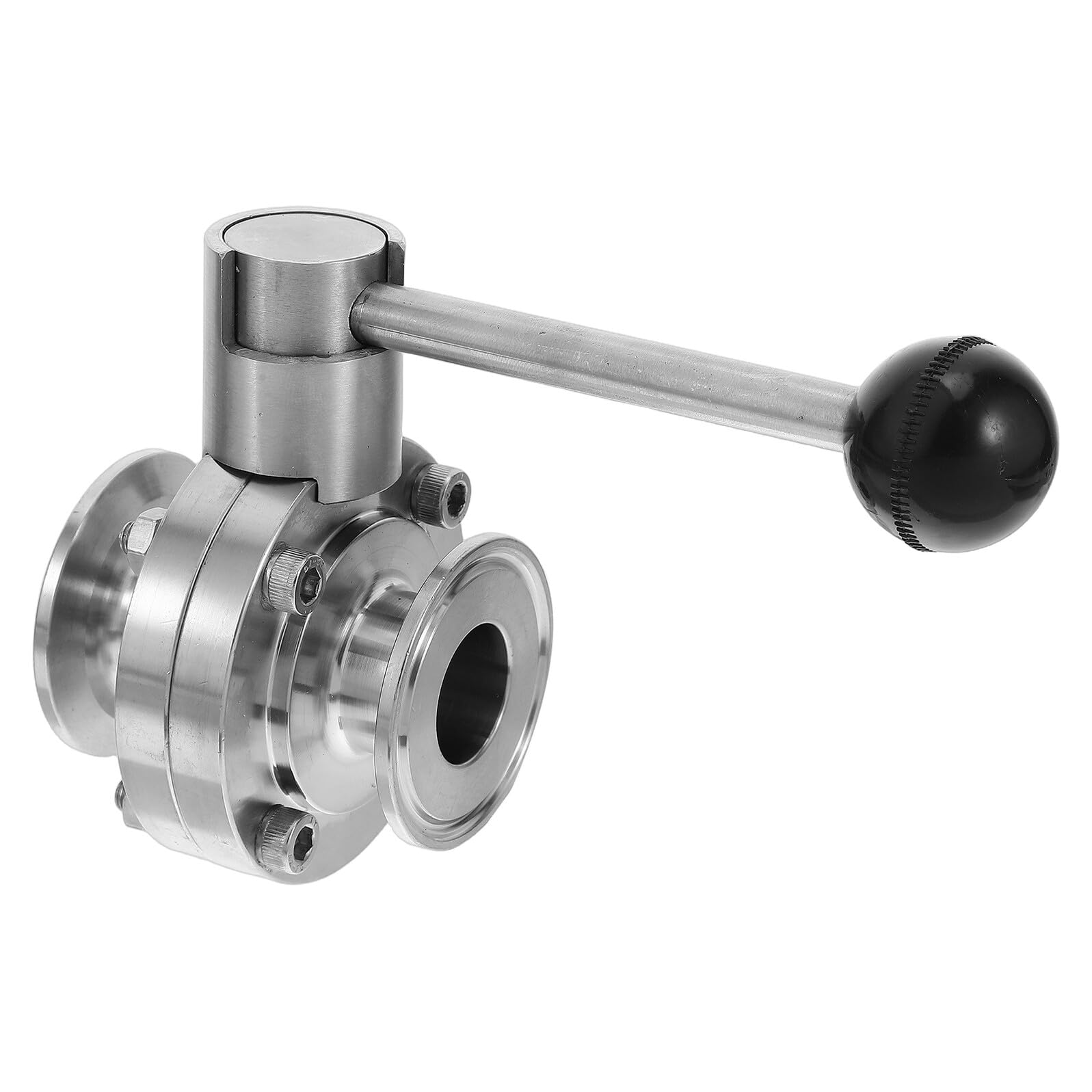 Cabilock Válvula de Sanitaria de Acero Inoxidable 304 Roscada 25 5 L=56 con Manija Manual para Fermentación Elaboración de Cerveza y Procesamiento Alimentario