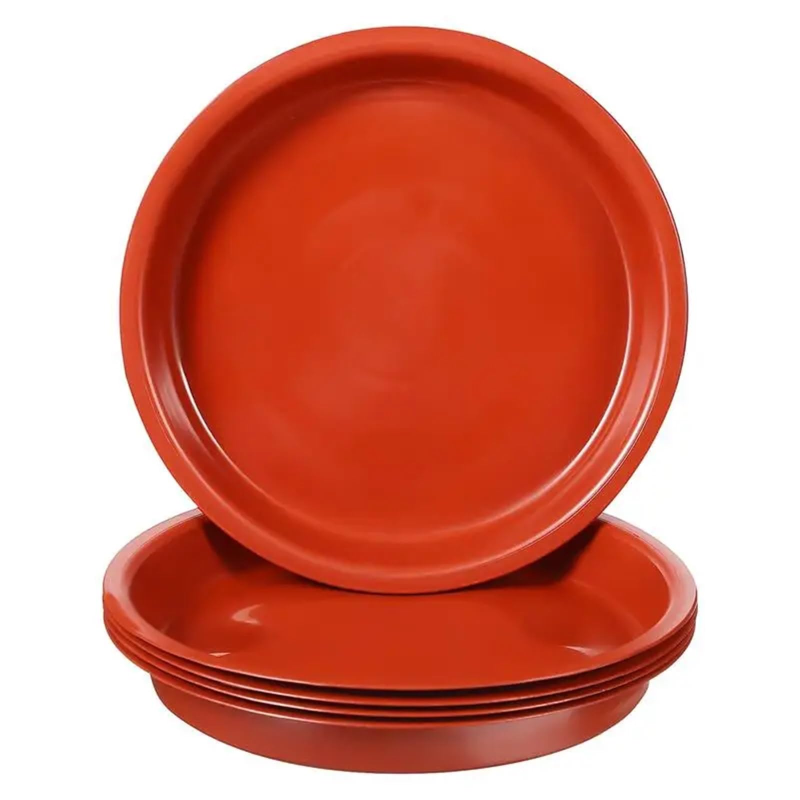 DFGRGRV Plant Saucers 5 Pcs Plastic Flower Pot Base Round Saucer Tray Plant Drip Trays Watering Bottom Dish Planter Plates Bonsai Holder