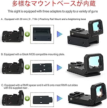 ふりっぷページ Amazon.co.jp: TFFUAM 45度オフセットアイアンサイト フリップ