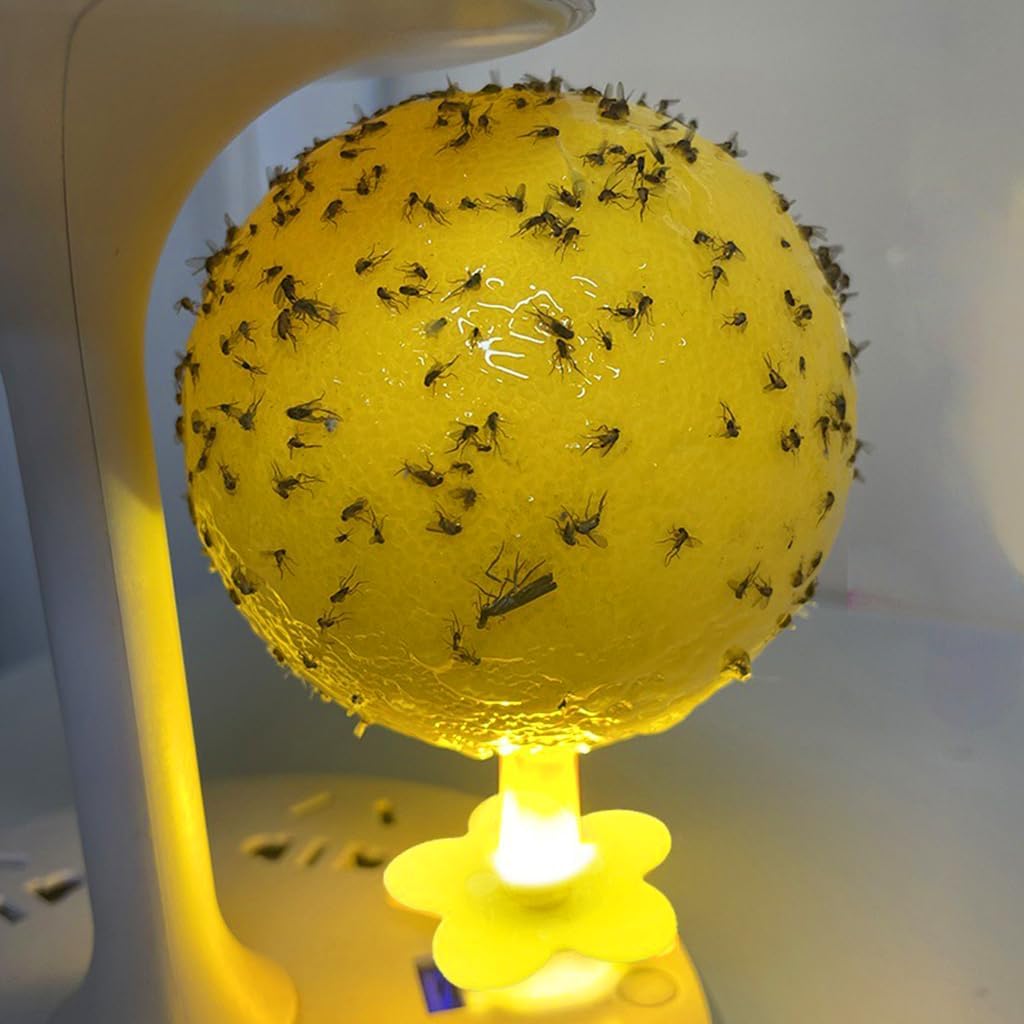 Yellow Sticky Insect Balls, USB Anti-Fly Ball, Anti-Mosquito Ball, Natural and Environmentally Friendly Trap, Anti-Fly Adhesive Ball for Kitchen, Dining Room, Indoor Use, Fruit Fly Catcher Ball-image-22