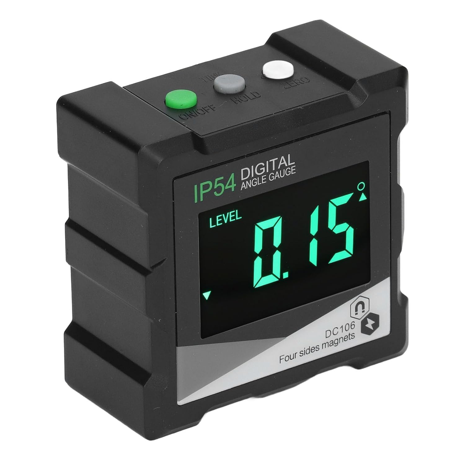 Real Instruments Digital Angle Finder DC106, Magnetic Level Box Angle Measuring Gauge LCD Backlit Display Automatic Shutdown High Accuracy Digital Inclinometer Rust Prevention 4x90 Degree Magnet - Image 8 thumbnail