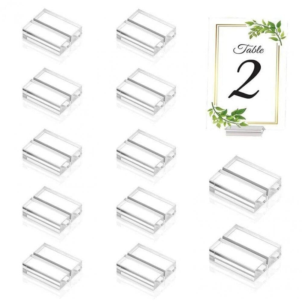 Marque Place Mariage Numéros Table Acrylique Kaizuca Lot De 8 - Support Bois Mariage Événements Support En Bois