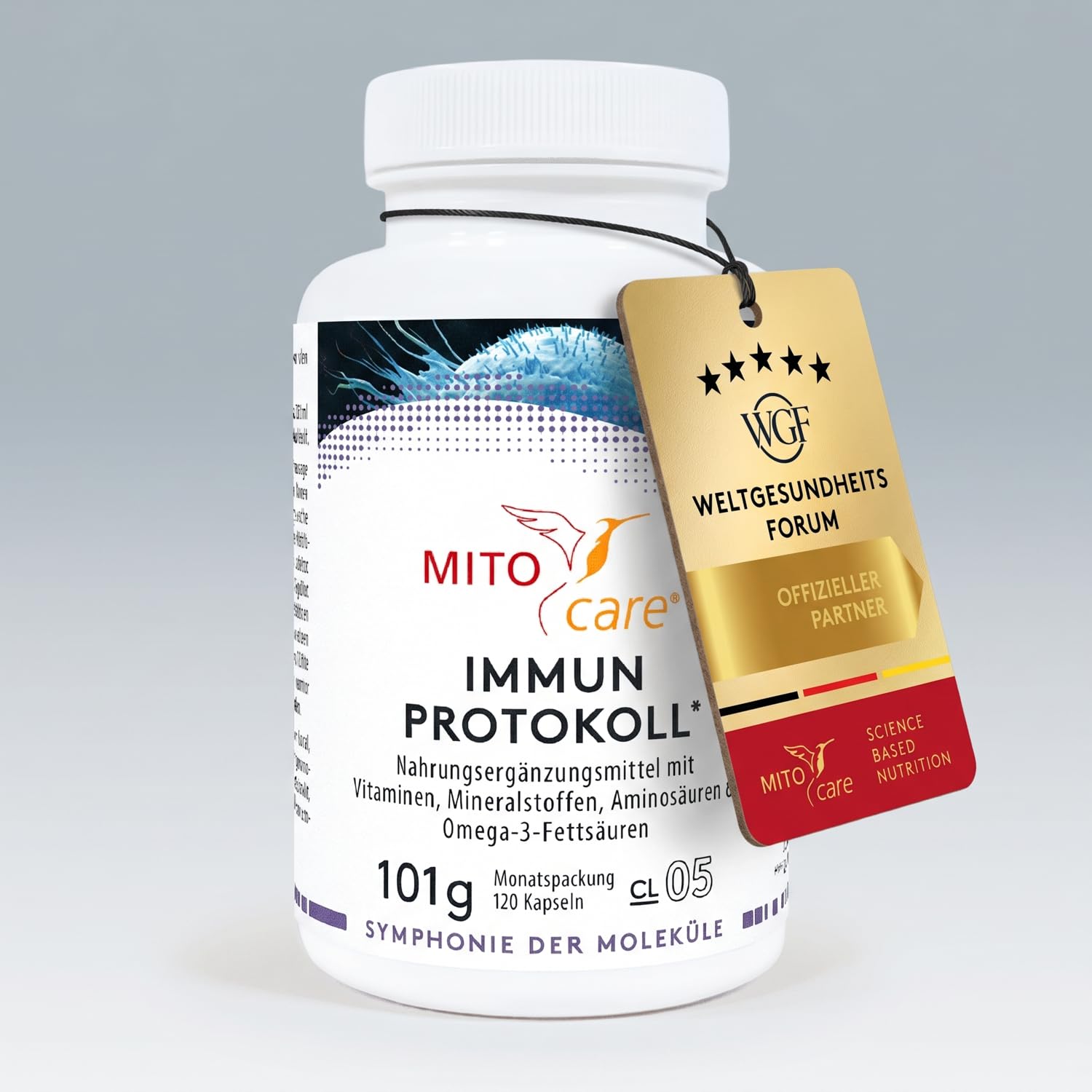 MITOcare Immun Protokoll - Vitamin Komplex fördert das Immunsystem - So können Sie mit natürlichen Mitteln Ihr Immunsystem stärken - Vorratspack mit 120 Kapseln, ausreichend für einen Monat