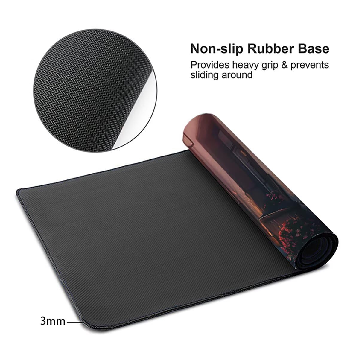 Tappetino per Mouse Gaming XXL 1200x600x3mm– Ufficio Mousepad Grande – Migliora la Velocità e la Precisione Tenuta Stabile Sottomano per Ufficio e Casa Accessori Scrivania Paesaggio PjY16917 N-U